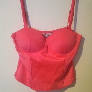 Hot Pink Bustier Top